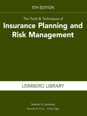 cover image of Tools & Techniques of Insurance Planning and Risk Management